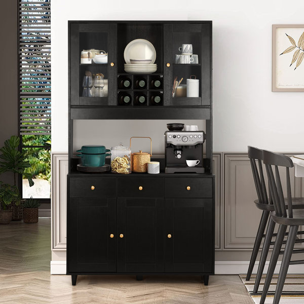 Winston Porter 71" Kitchen Pantry & Reviews Wayfair